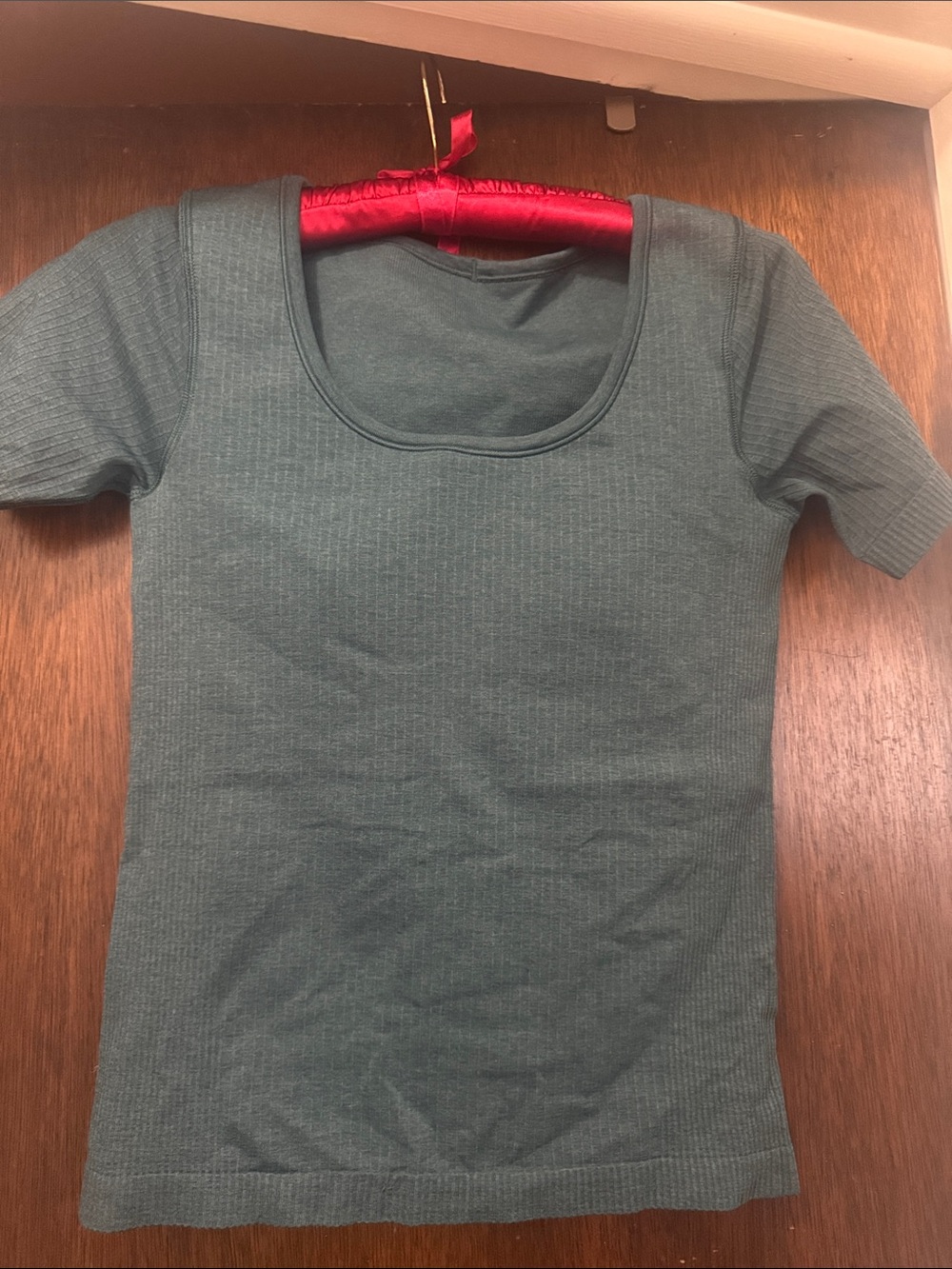 Lululemon Short Sleeve Scoop Neck Tee in Teal